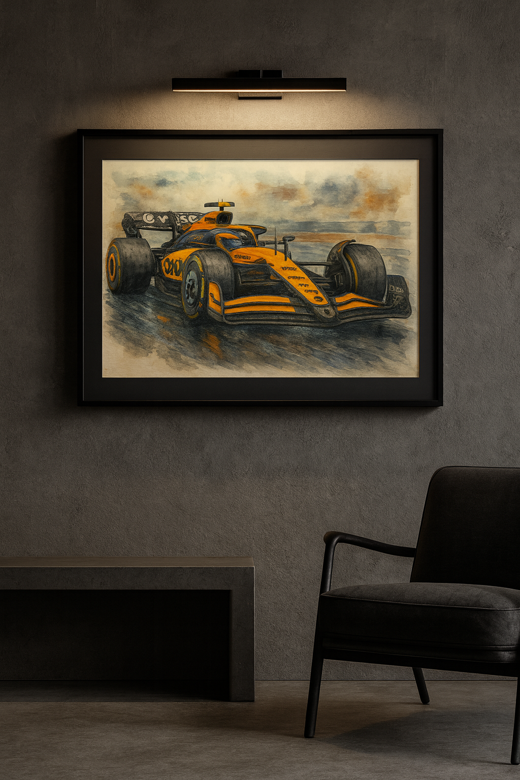 McLaren Formula 1 Watercolour Artwork – Digital Download