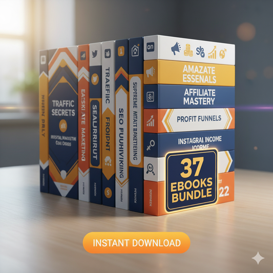 37 Affiliate Marketing eBooks Bundle – PLR & MRR Included