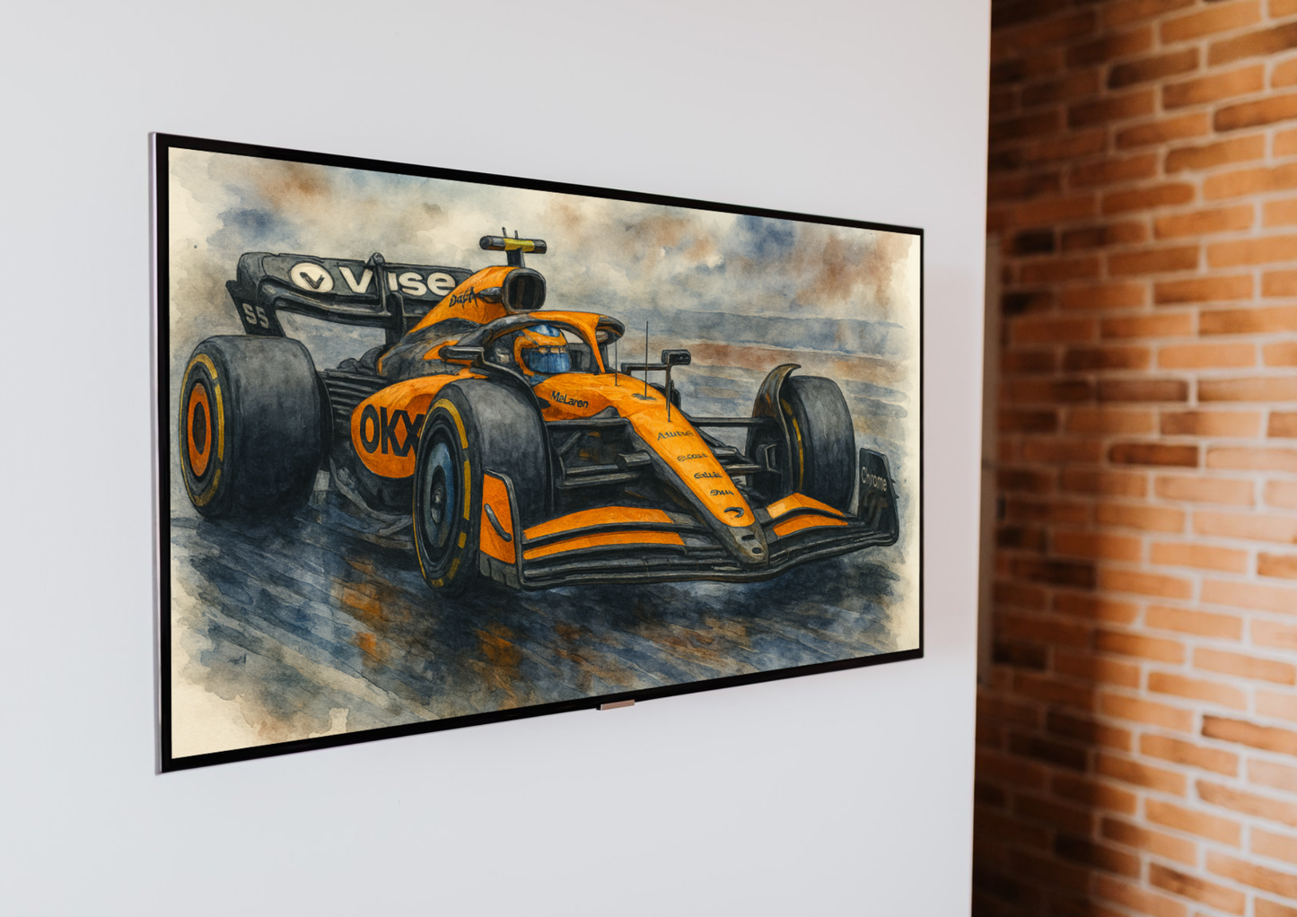 McLaren Formula 1 Watercolour Artwork – Digital Download