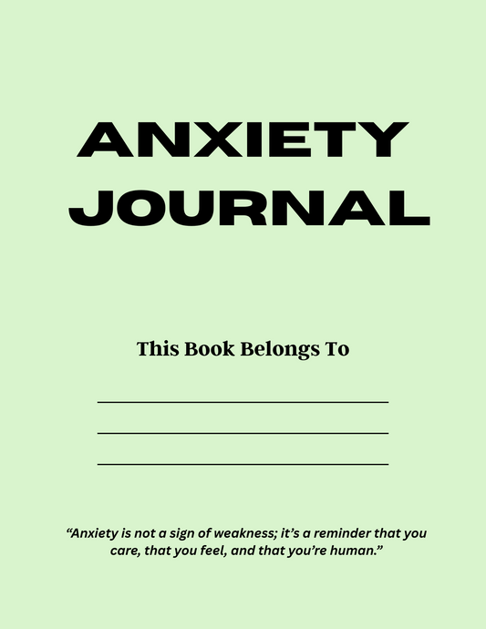 Anxiety Journal - 24 page printable Journal