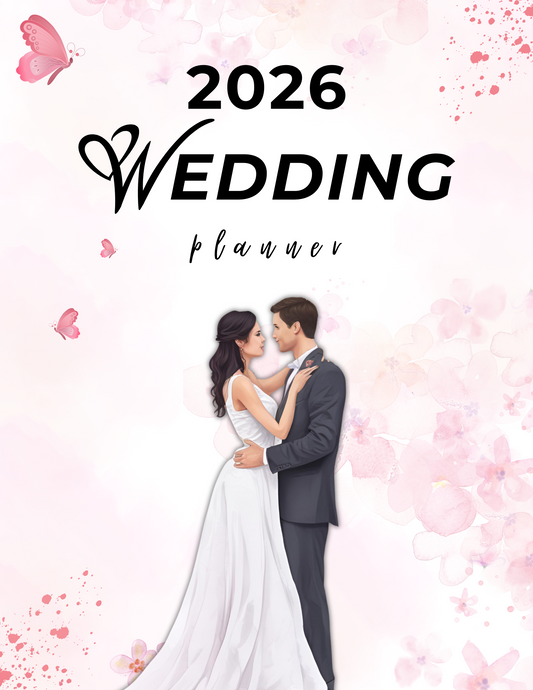 2026 Wedding planner - 74 printable pages